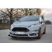 Накладка сплиттер на передний бампер вариант 4 на Ford Fiesta MK7 VII ST рестайл